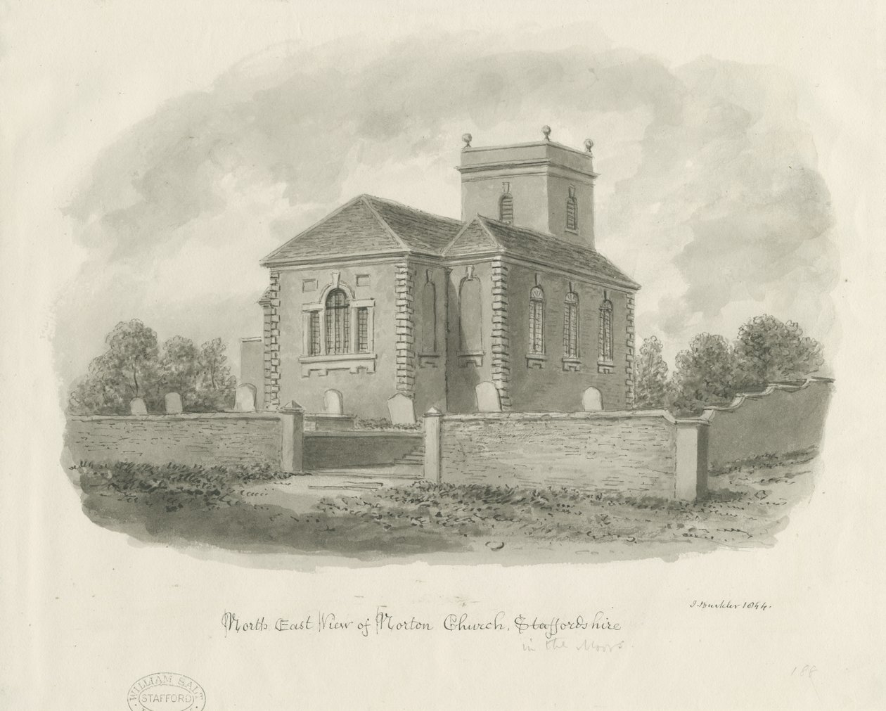 Chiesa di Norton-in-the-Moors da John Buckler