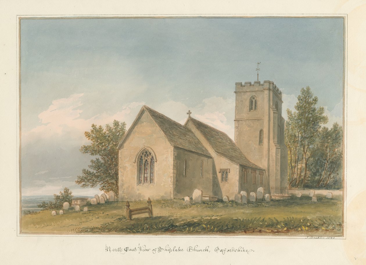 Oxfordshire - Chiesa di Shiplake da John Buckler