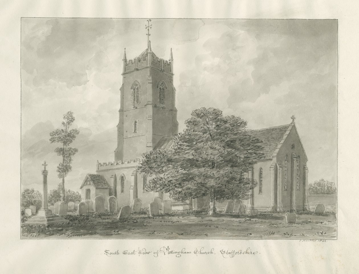Chiesa di Pattingham da John Buckler