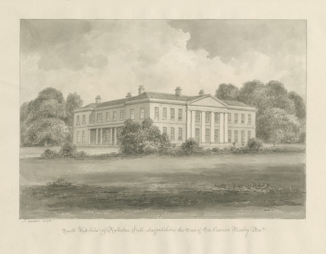 Rolleston Hall da John Buckler
