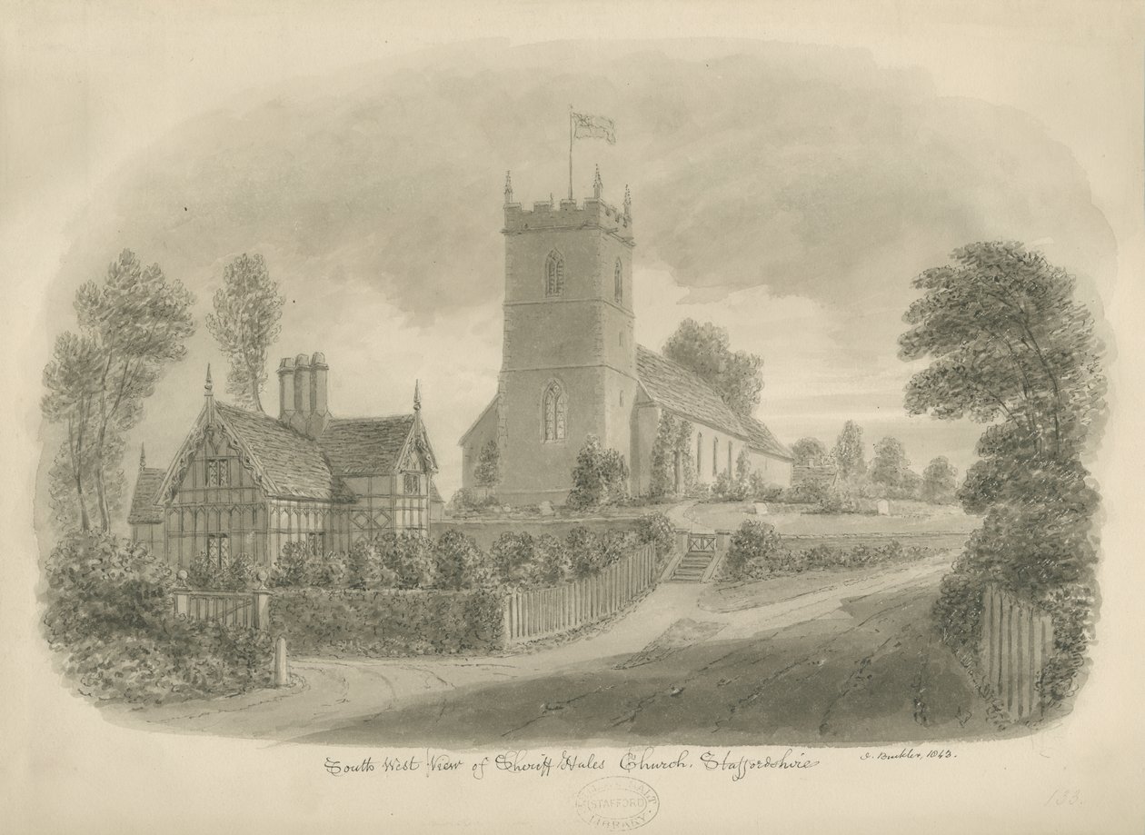 Chiesa di Sheriffhales da John Buckler