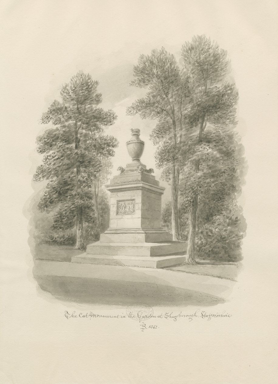 Shugborough - Monumento del Gatto da John Buckler