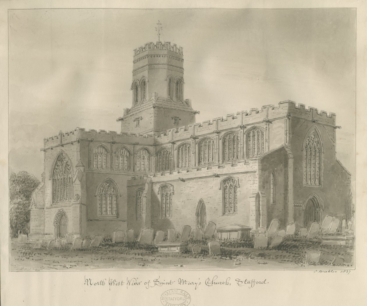 Stafford - Chiesa di Santa Maria da John Buckler