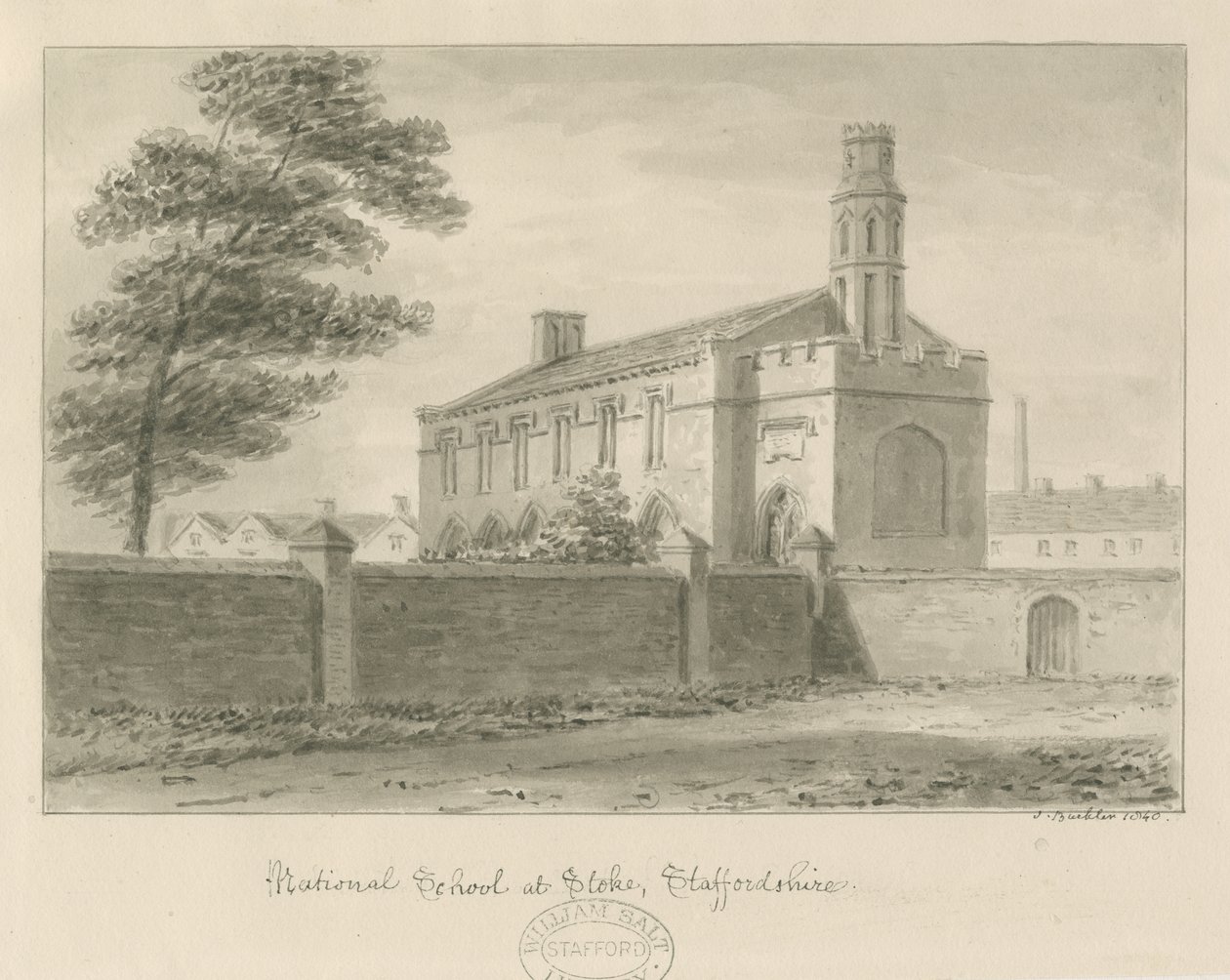 Stoke-upon-Trent - Scuola nazionale da John Buckler