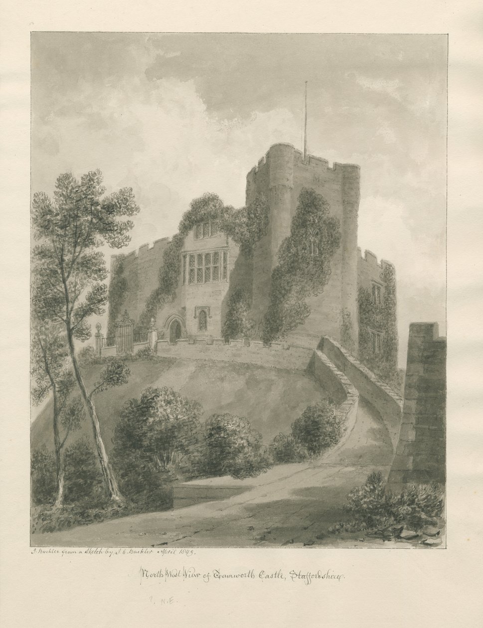 Castello di Tamworth da John Buckler