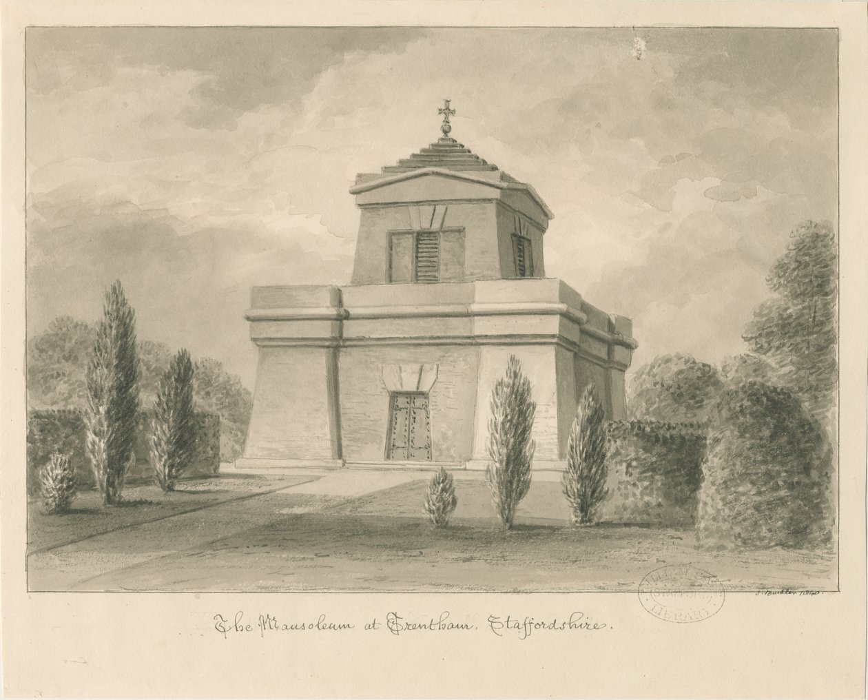 Trentham - Il Mausoleo da John Buckler