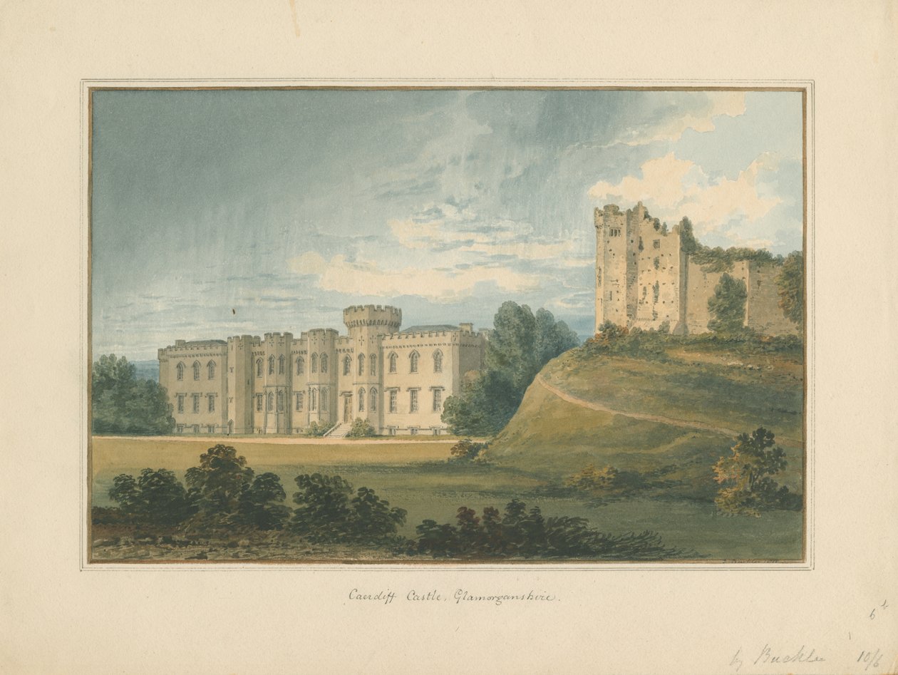 Galles - Glamorganshire - Cardiff Castle da John Buckler