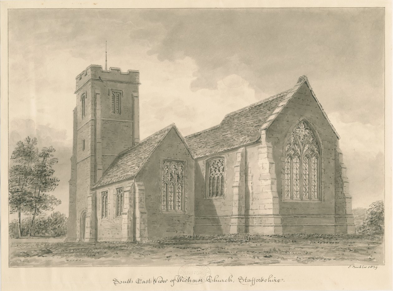 Chiesa di Wichnor da John Buckler