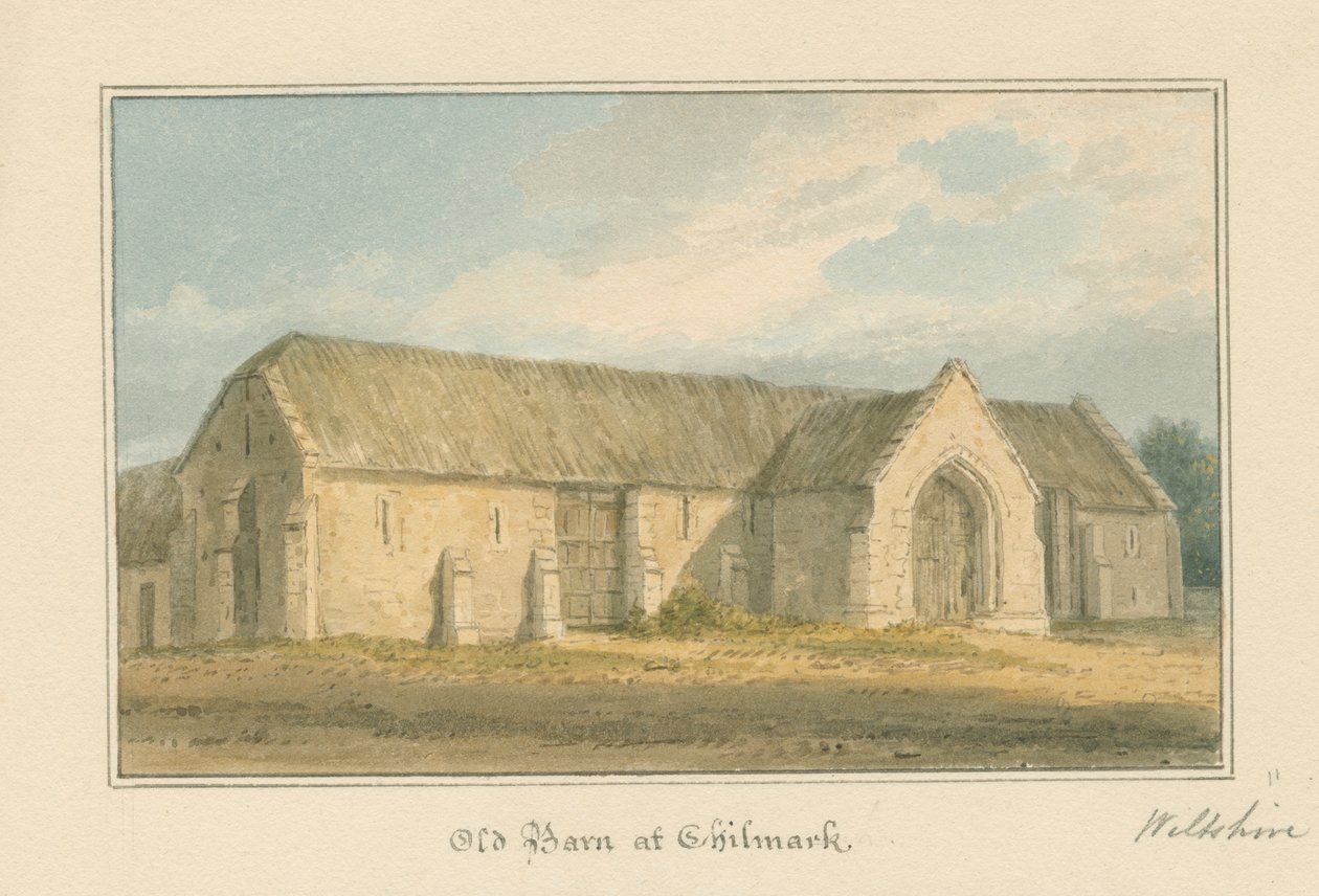 Wiltshire - Chilmark - Vecchio fienile, 1817 da John Buckler
