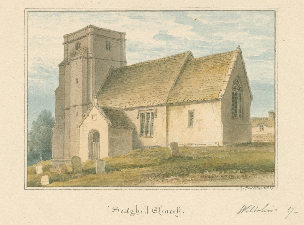 Wiltshire - Sedgehill Church, 1817 da John Buckler
