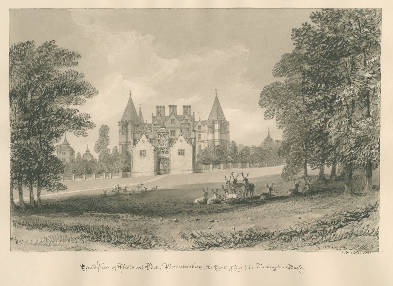 Worcestershire - Westwood Park, 1833 da John Buckler