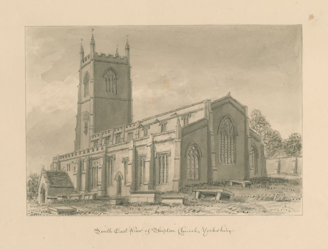 Yorkshire - Skipton Church da John Buckler