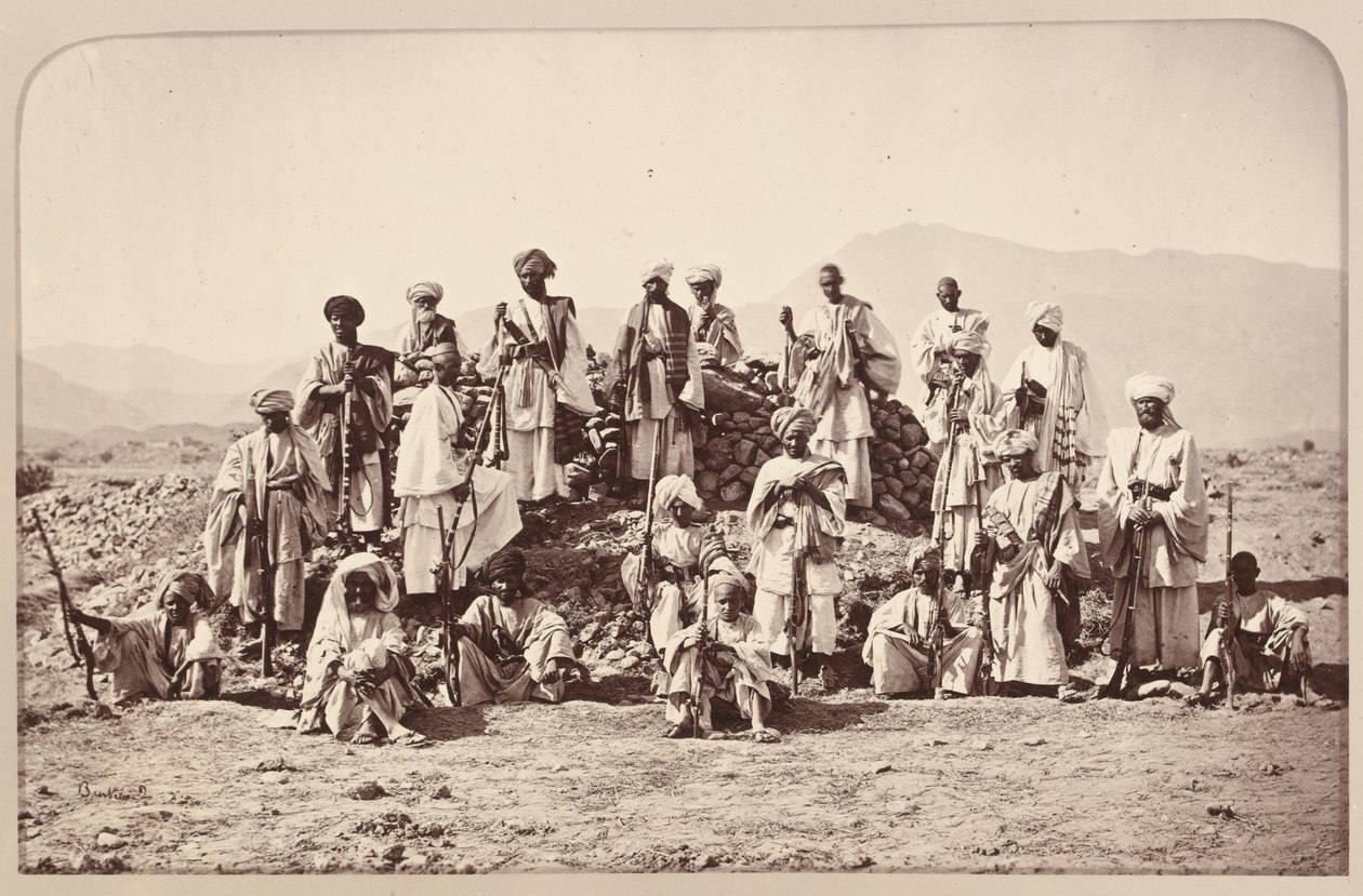 Punto di osservazione Afridi vicino a Jumrood, Khyber e Rotass in lontananza da John Burke