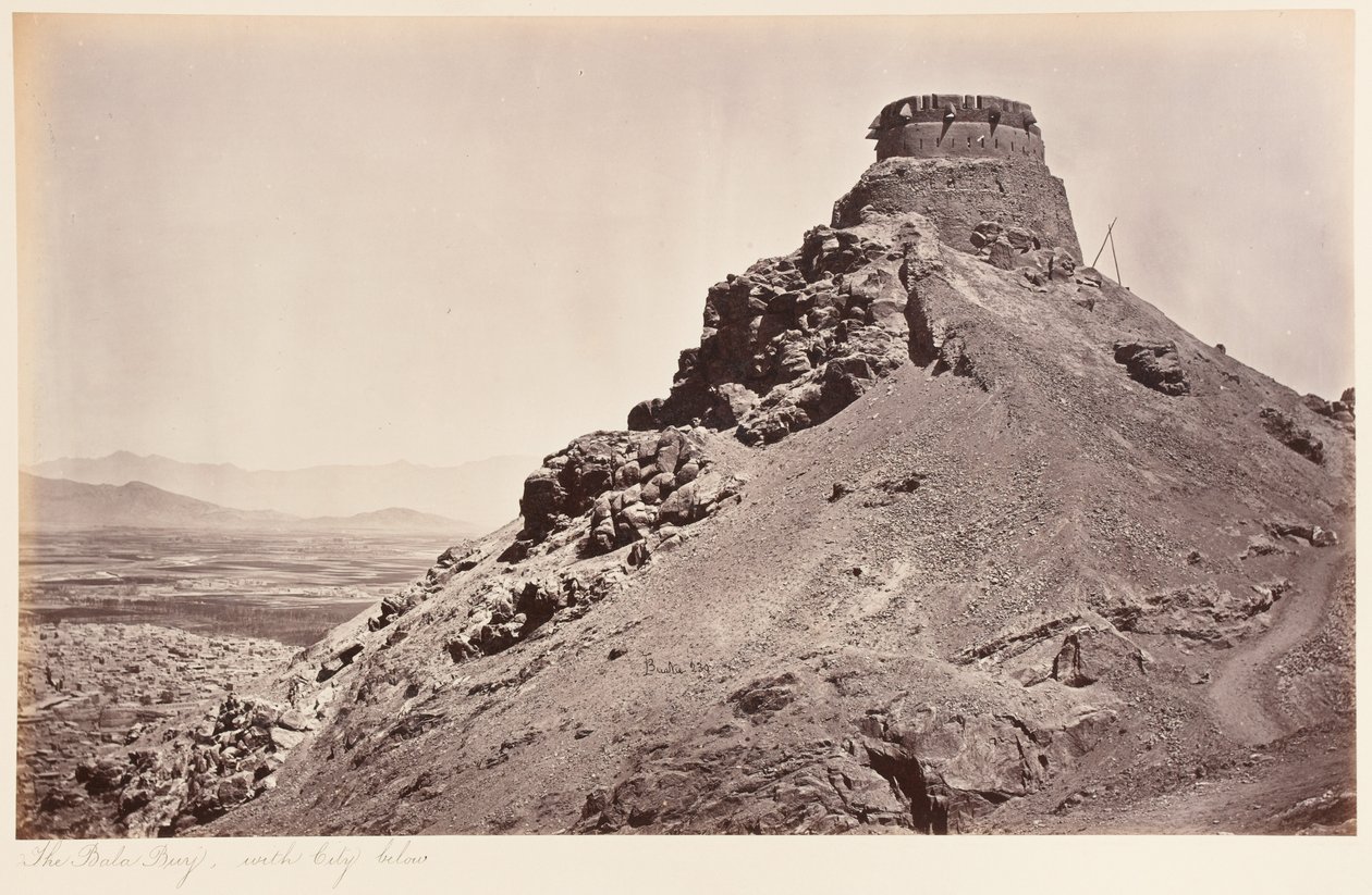 Panorama di Kabul visto dal Bala Burj, 1879 da John Burke