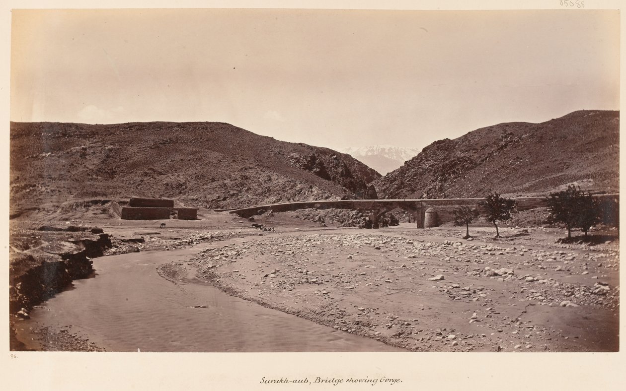 Il ponte a Surakh-aub, 1879 da John Burke