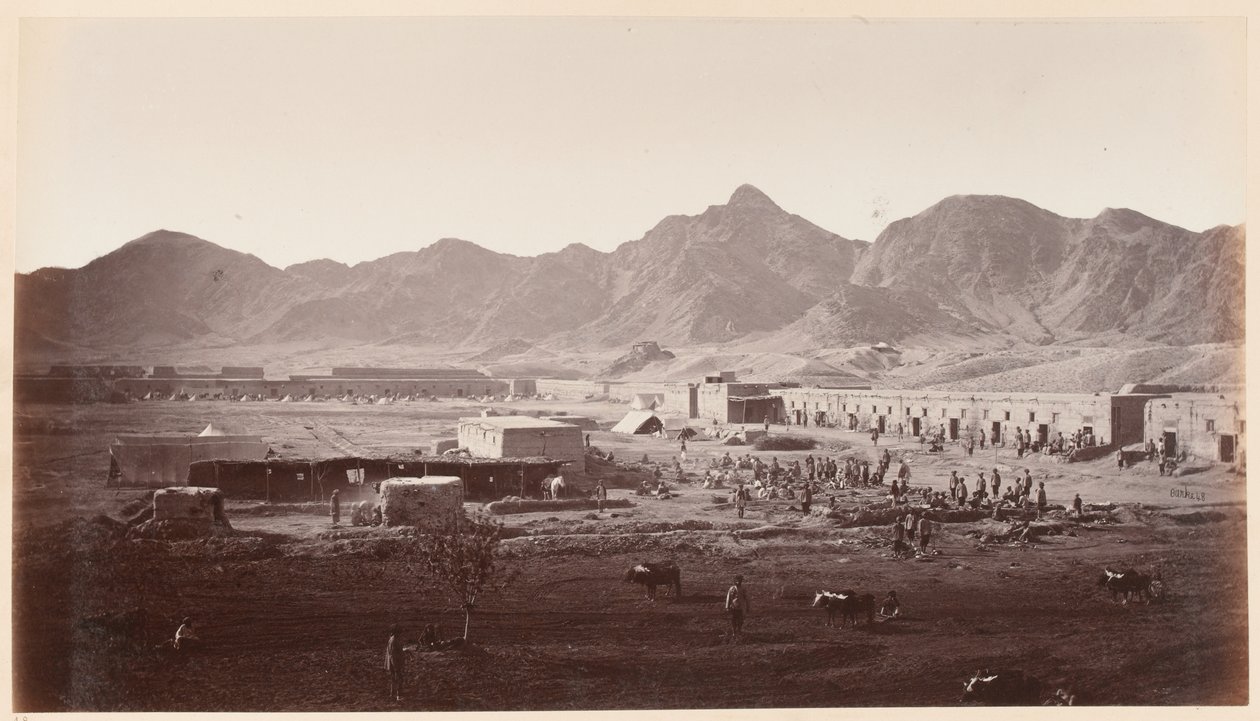 Estremità occidentale del forte di Dakka, guardando verso Khurd Khyber da John Burke