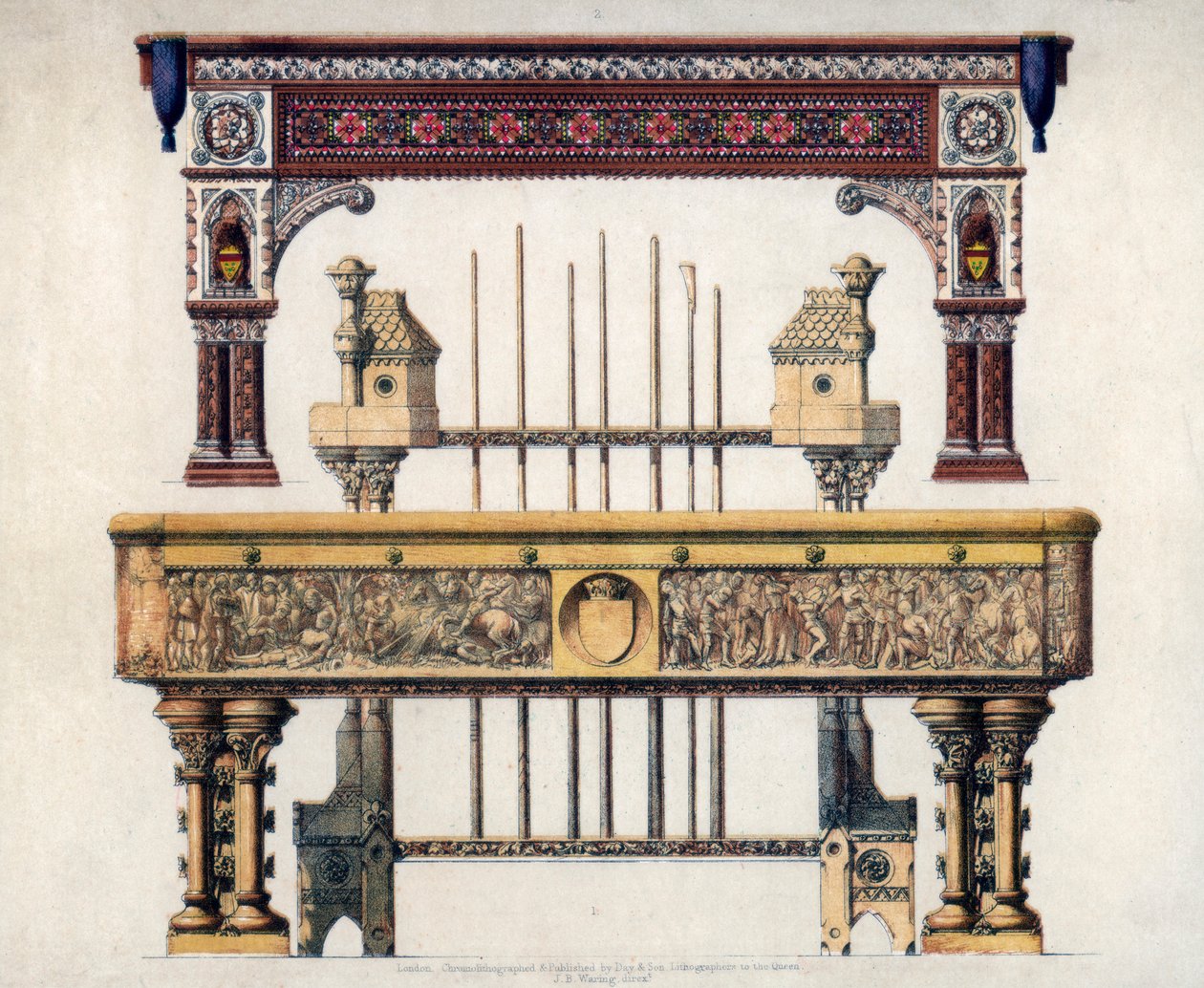 Tavoli da biliardo, XIX secolo da John Burley Waring