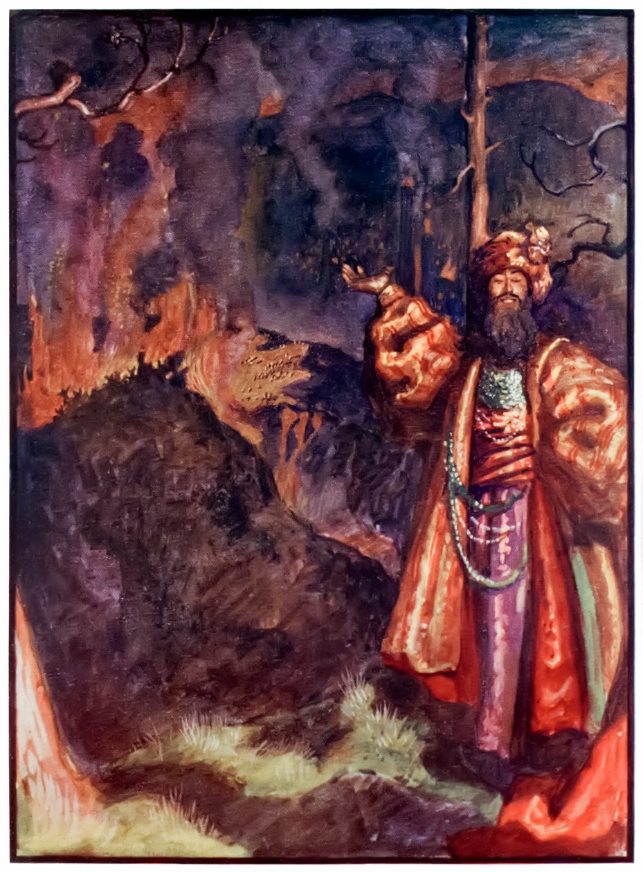 Demas da Il pellegrinaggio del cristiano da questo mondo a quello che verrà di John Bunyan (1628-1688) Illustrazione di Byam Shaw (1872-1919) da John Byam Liston Shaw
