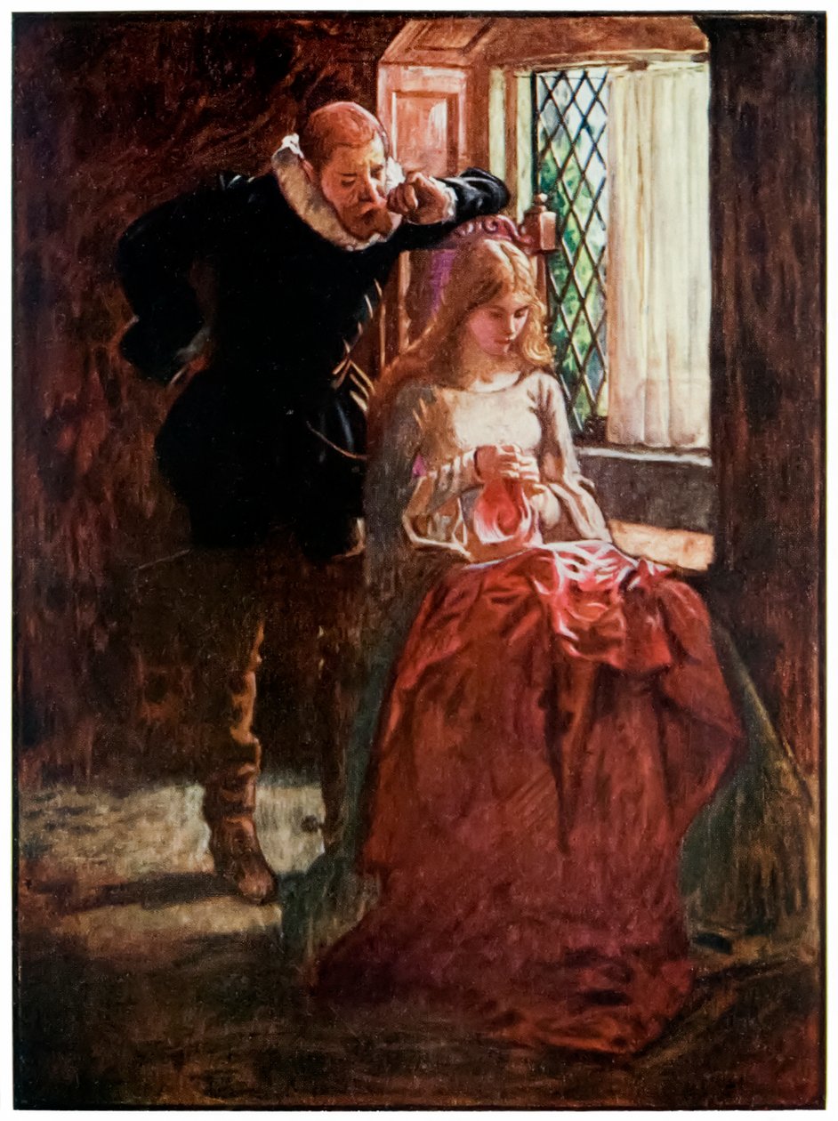 Signor Brisk e Misericordia da Il Viaggio del Pellegrino da Questo Mondo a Quello che Verrà di John Bunyan, illustrazione di Byam Shaw da John Byam Liston Shaw
