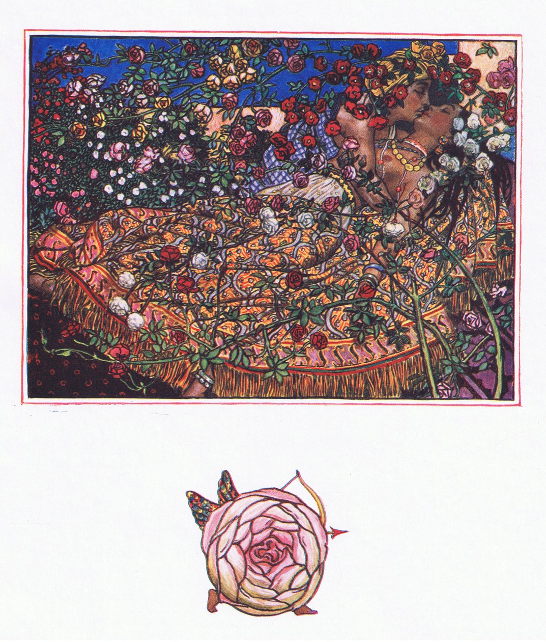 Canzone di Gulbaz, illustrazione da The Garden of Kama (e altri testi dall
