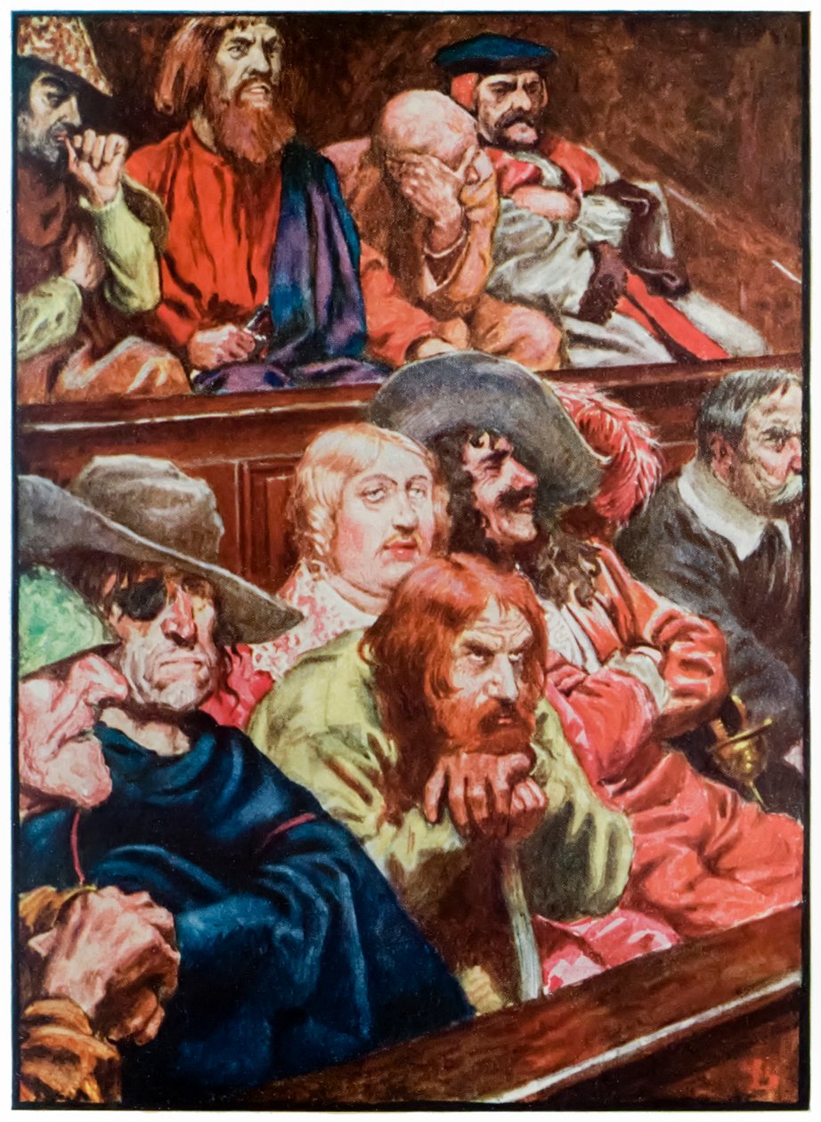 "La giuria" da "Il pellegrinaggio del cristiano da questo mondo a quello che verrà" di John Bunyan da John Byam Liston Shaw