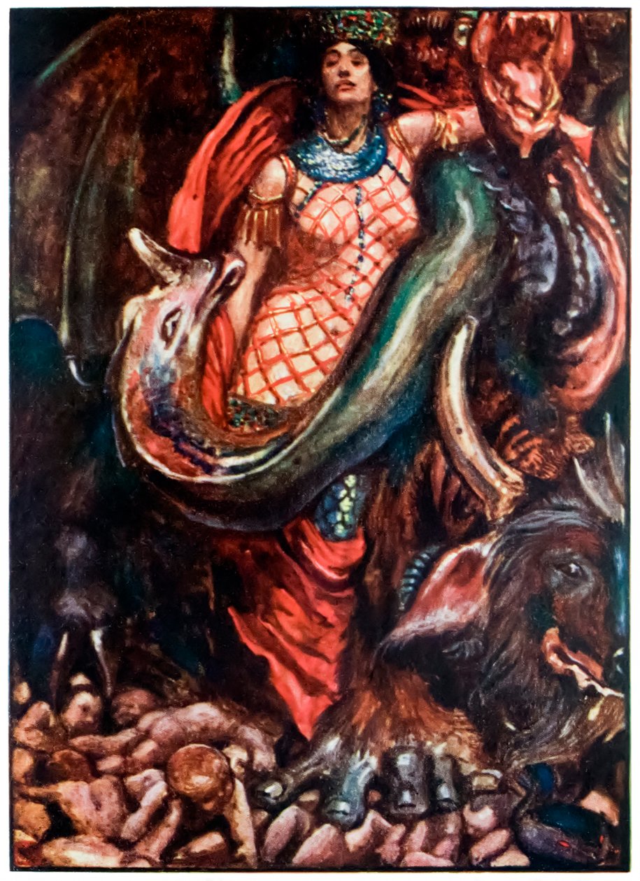"Eppure era governato da una donna" da "Il pellegrinaggio del cristiano" di John Bunyan da John Byam Liston Shaw