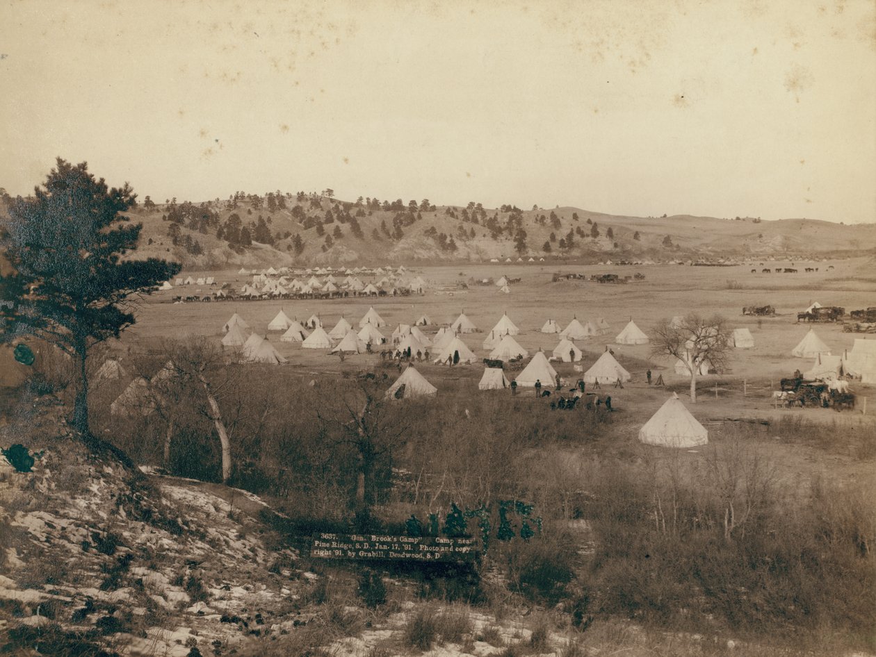 Campo del Generale Brook vicino a Pine Ridge da John C. H. Grabill