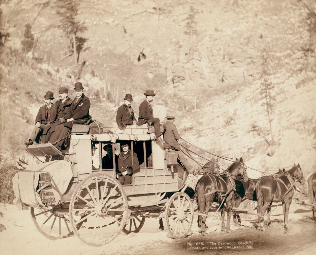 La vecchia diligenza di Deadwood da John C. H. Grabill