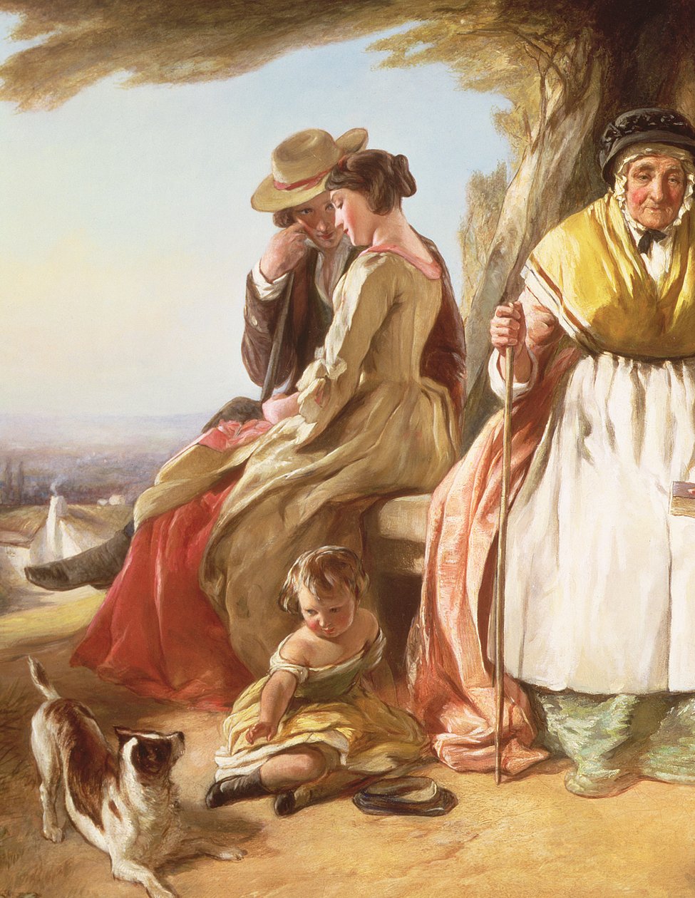 Giovinezza e vecchiaia (dettaglio) da John Callcott Horsley