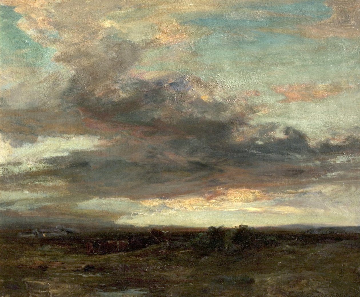 La brughiera di Argyllshire, Scozia, tramonto, 1907 da John Campbell Mitchell