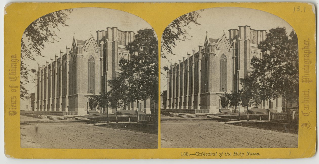 Cattedrale del Santo Nome, Chicago, c.1870 da John Carbutt