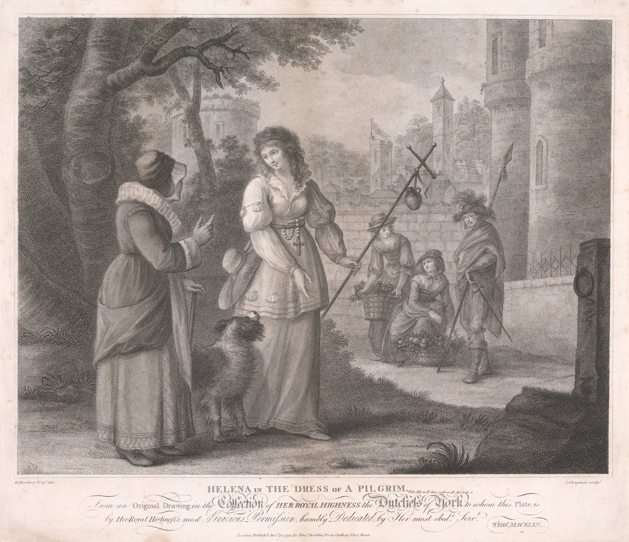 Elena in abito da pellegrina - "Tutto è bene quel che finisce bene," Atto III, Scena V da John Chapman
