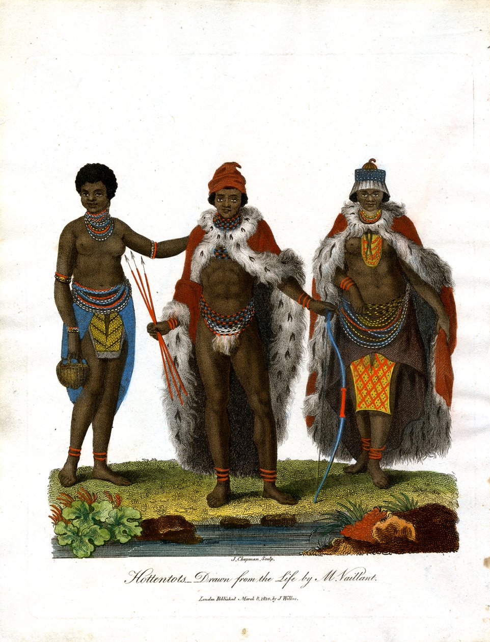Ottentotti tratti dalla vita di M. Vaillant da John Chapman