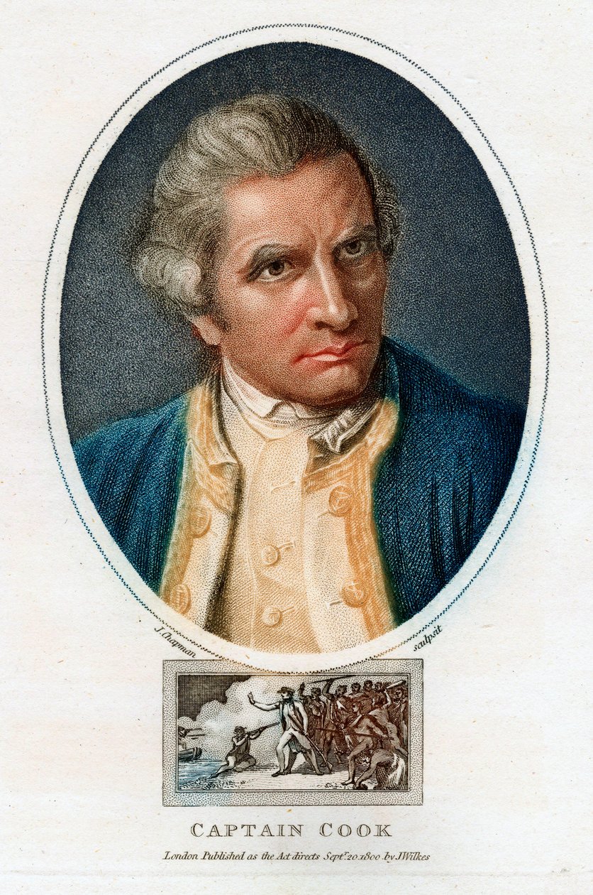 Ritratto di James Cook da John Chapman