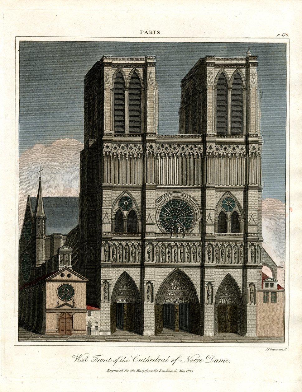 La facciata ovest della Cattedrale di Notre Dame da John Chapman