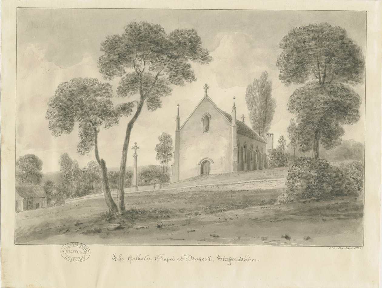 Cresswell - Cappella Cattolica di Draycott-in-the-Moors da John Chessell Buckler