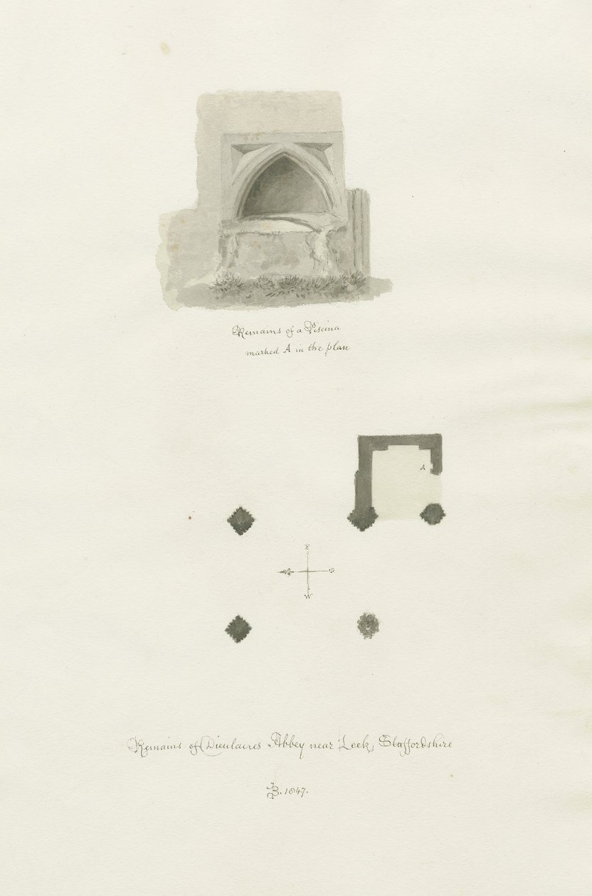 Abbazia di Dieulacres da John Chessell Buckler