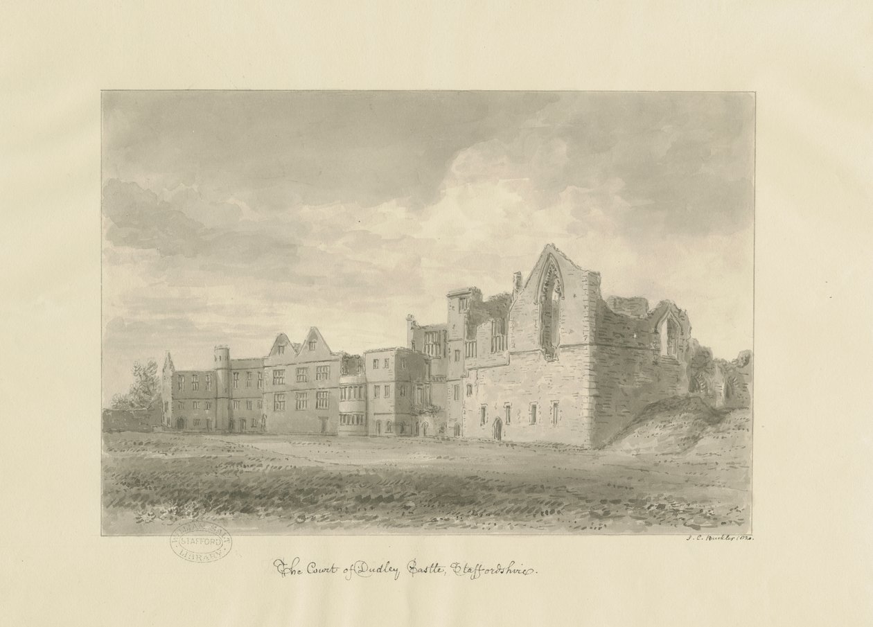 Castello di Dudley - Cortile da John Chessell Buckler