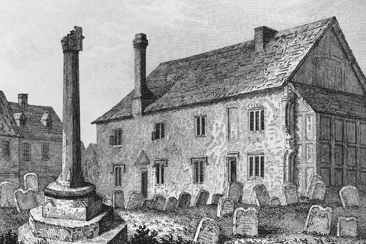 Scuola di grammatica a Dorchester, Oxfordshire da John Chessell Buckler