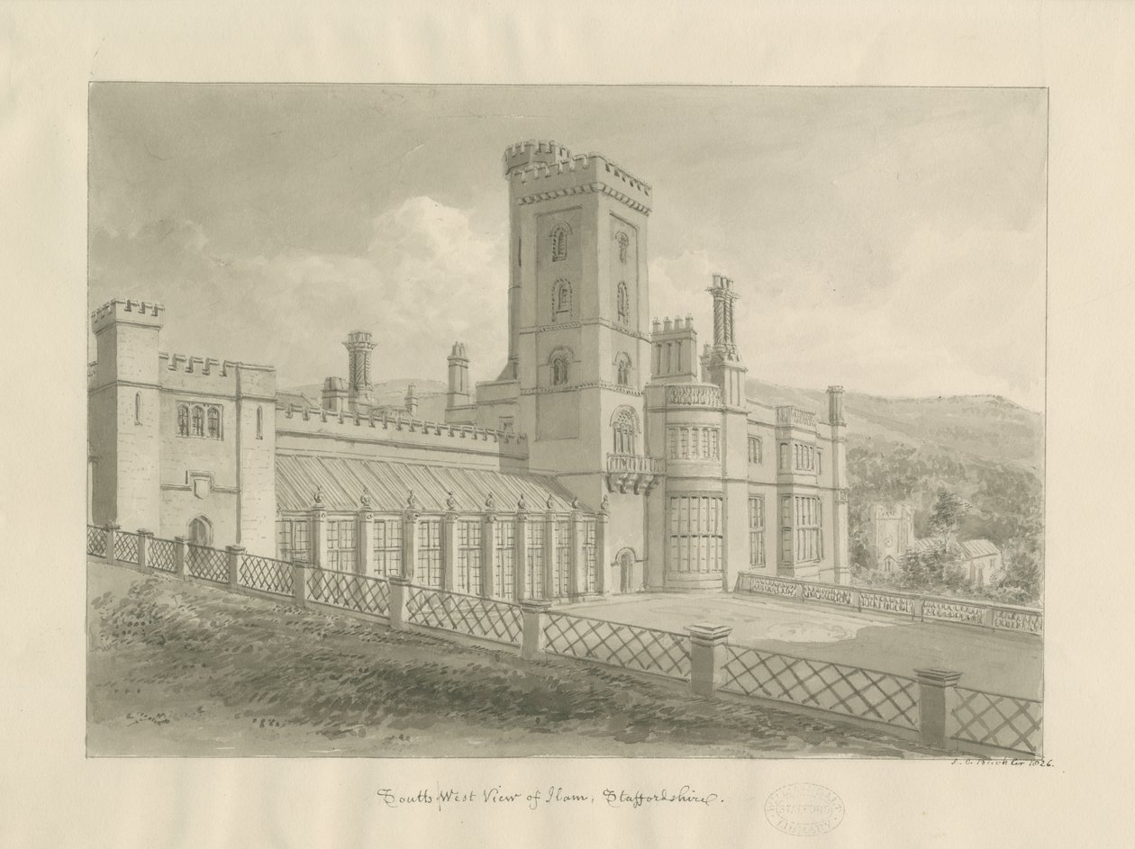 Ilam Hall da John Chessell Buckler