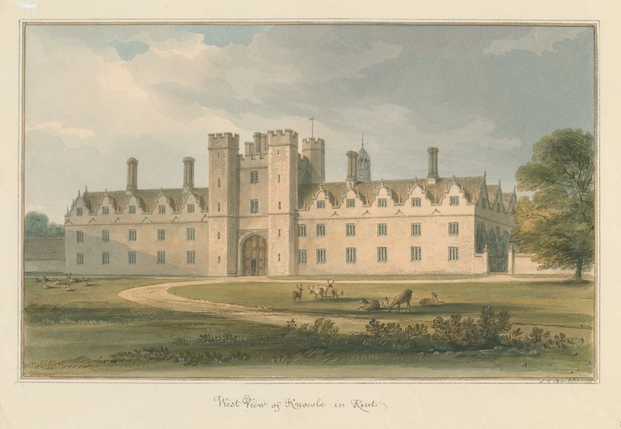 Kent - Knowle, 1811 da John Chessell Buckler
