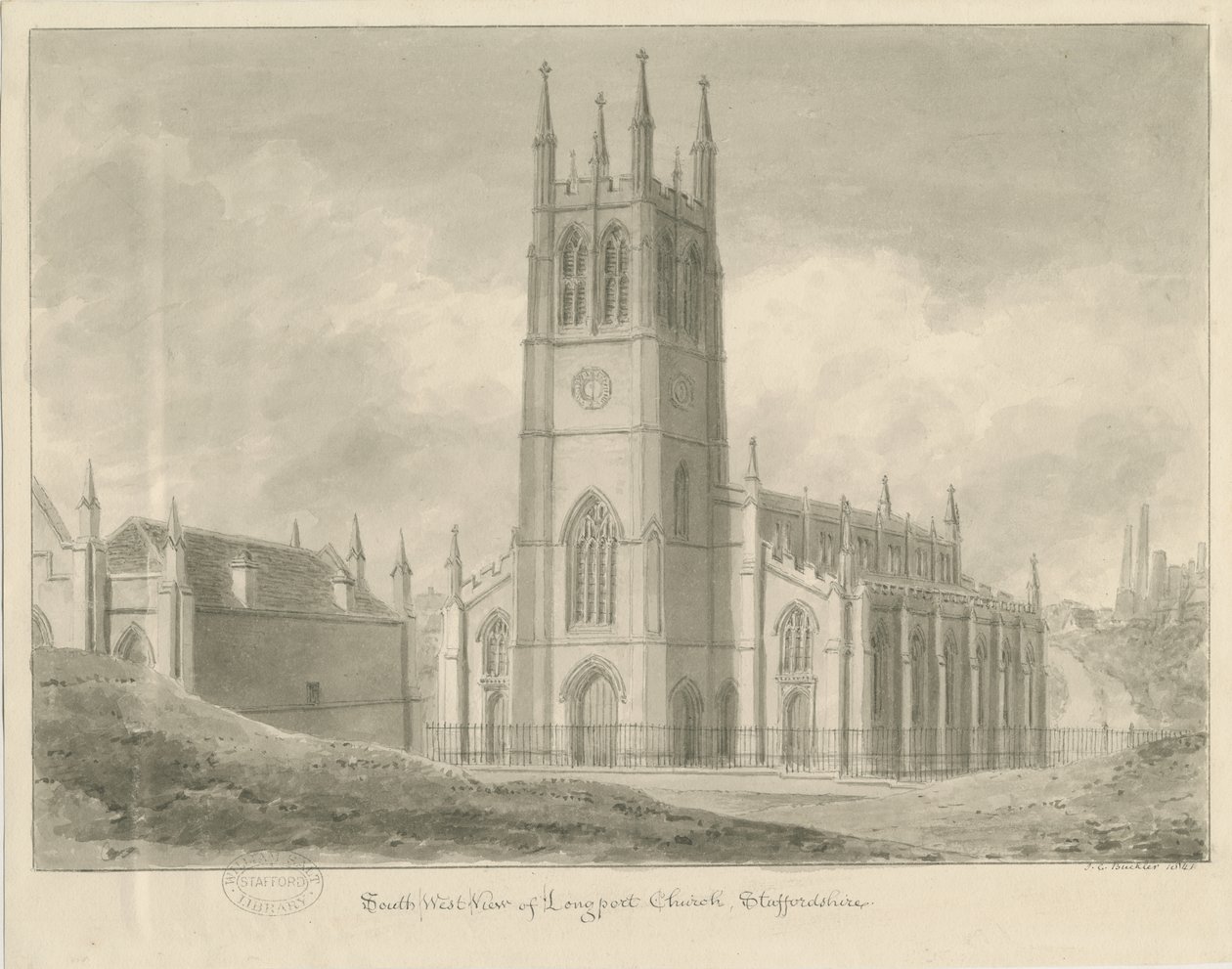Chiesa di Longport - San Paolo da John Chessell Buckler