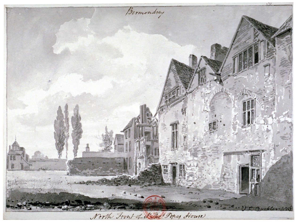 Fronte Nord di Bermondsey House, Londra da John Chessell Buckler