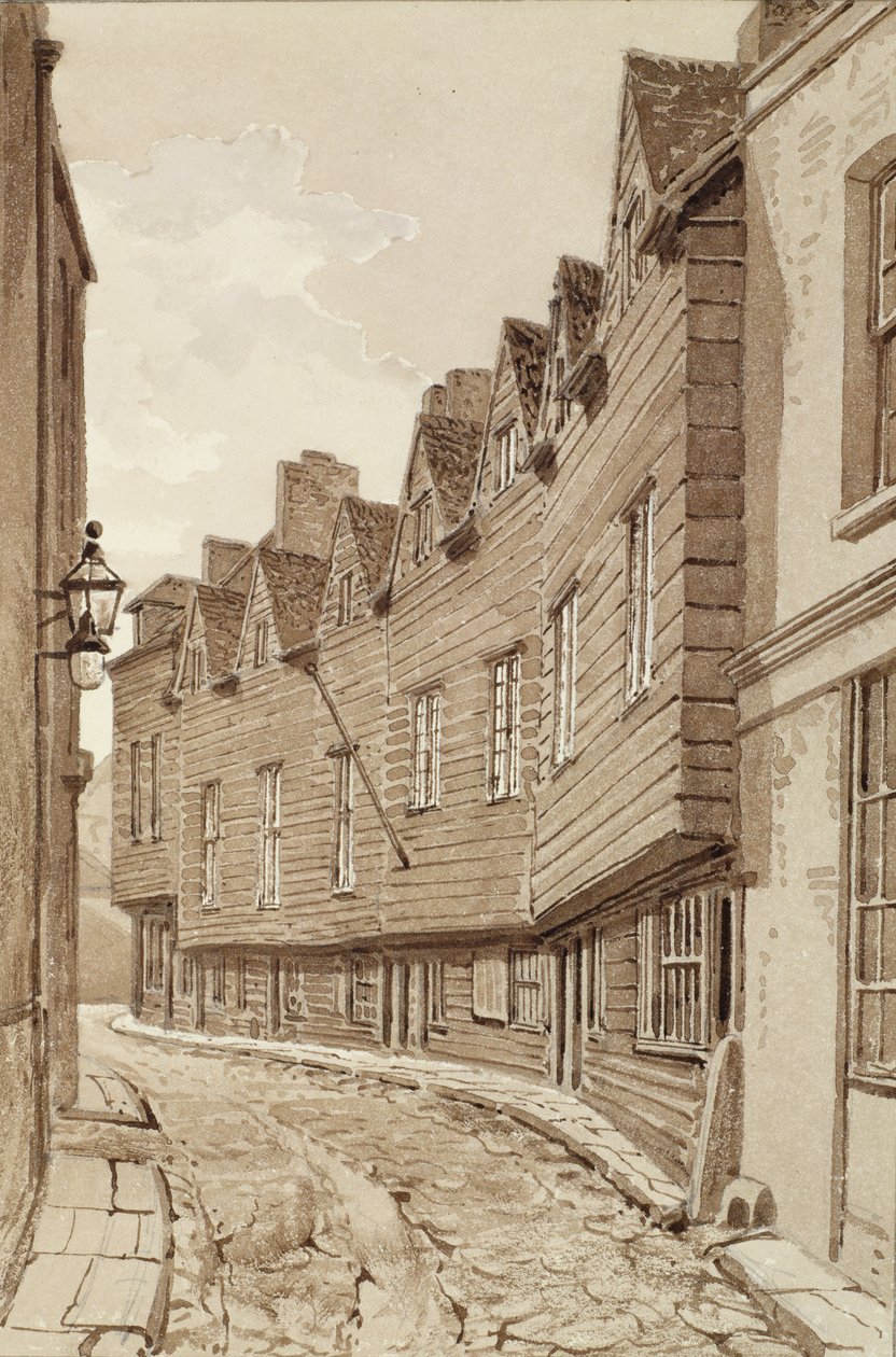 Vecchie Case in Mill Lane, Bermondsey, 1828, da 