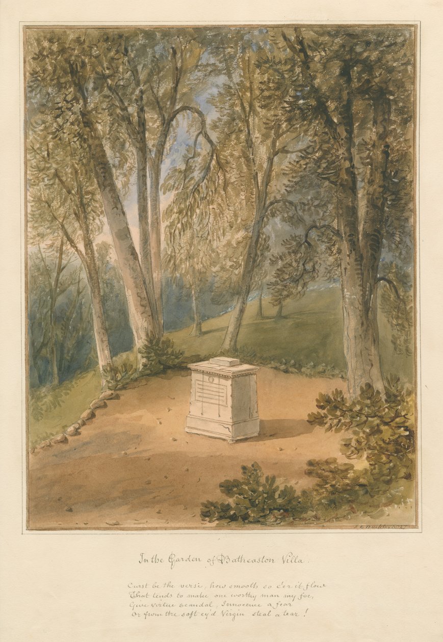 Somerset - Giardino della Villa di Batheaston da John Chessell Buckler