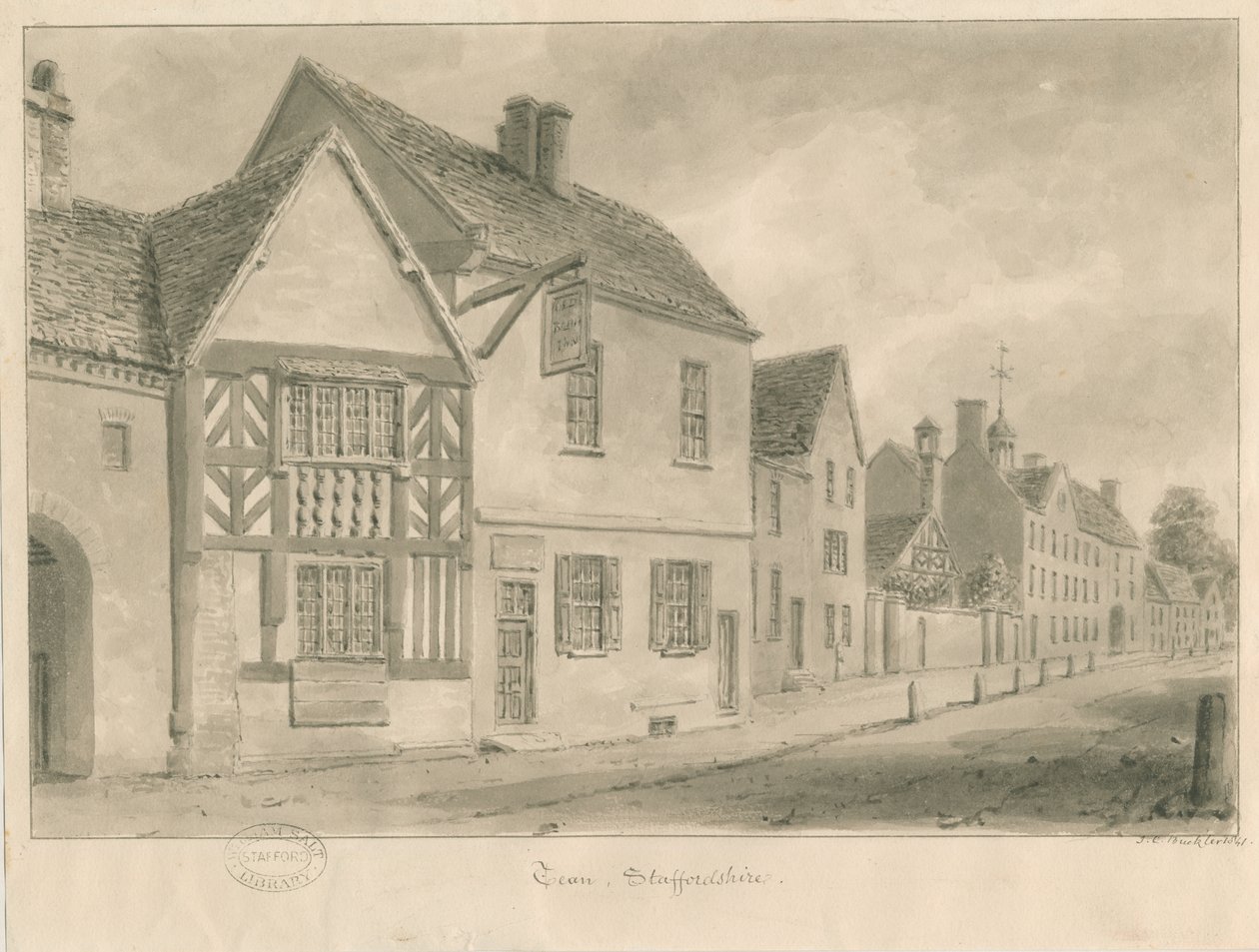 Tean - Strada del Villaggio da John Chessell Buckler