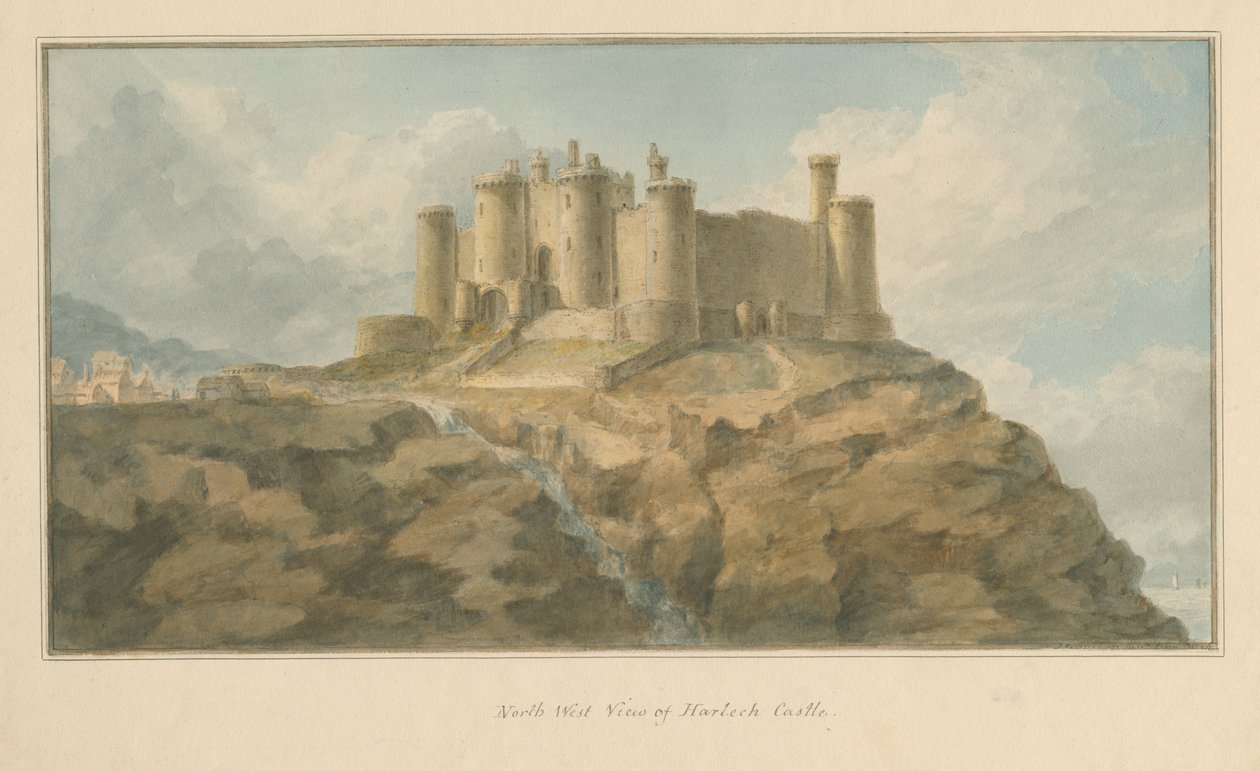 Galles - Mouthshire - Harlech Castle da John Chessell Buckler