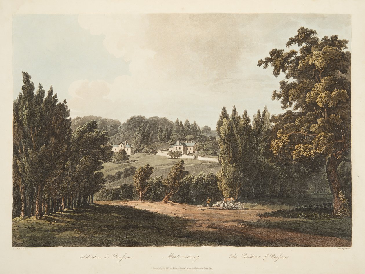 La Residenza di Rousseau da John Claude Nattes
