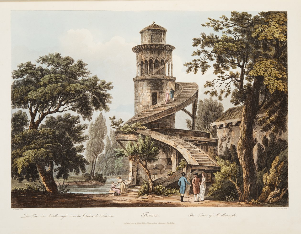 Trianon, La Torre di Marlborough da John Claude Nattes