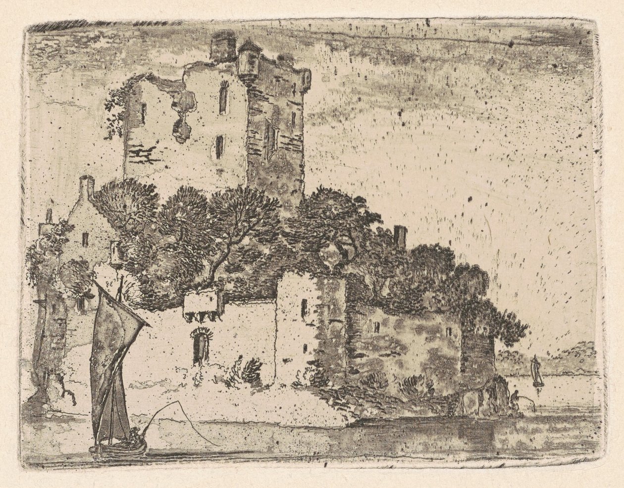 Castello di Loch Orr da John Clerk, of Eldin